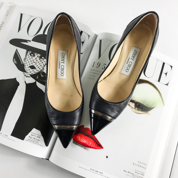 Jimmy Choo Black and Brown Heels - Picture 2 of 8